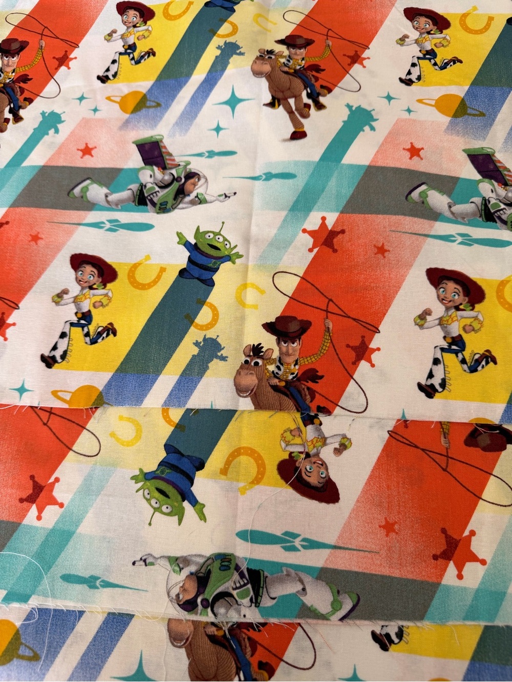 Disney Toy Story Kids Cotton Fabric - Multi-Color 4 yards